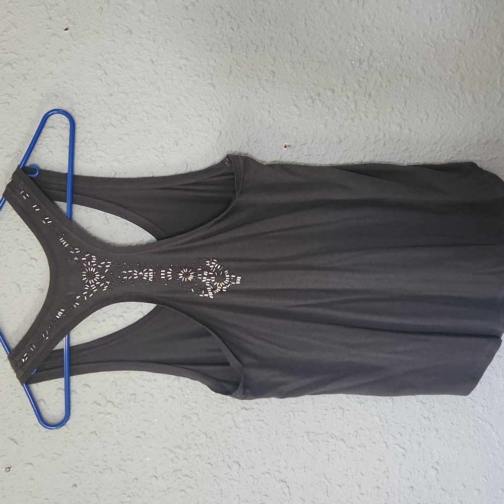 American Eagle Outfitters Charcoal Tank Top